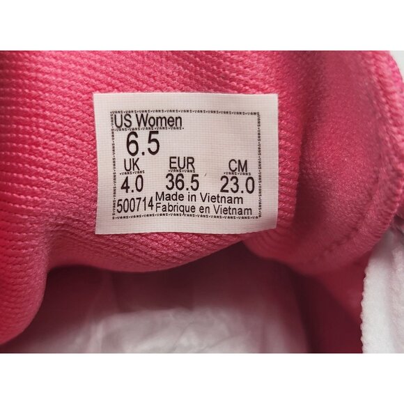 Vans Ward Women's 6.5 Pink Honeysuckle Canvas Skate Shoes Low Top Casual - Picture 8 of 10